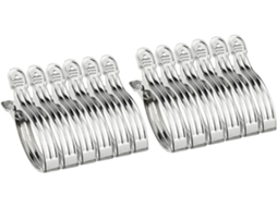 Conjunto de 12 alfinetes multiuso em aço inoxidável Angooily para roupas e capas, resistentes ao vento e à água.