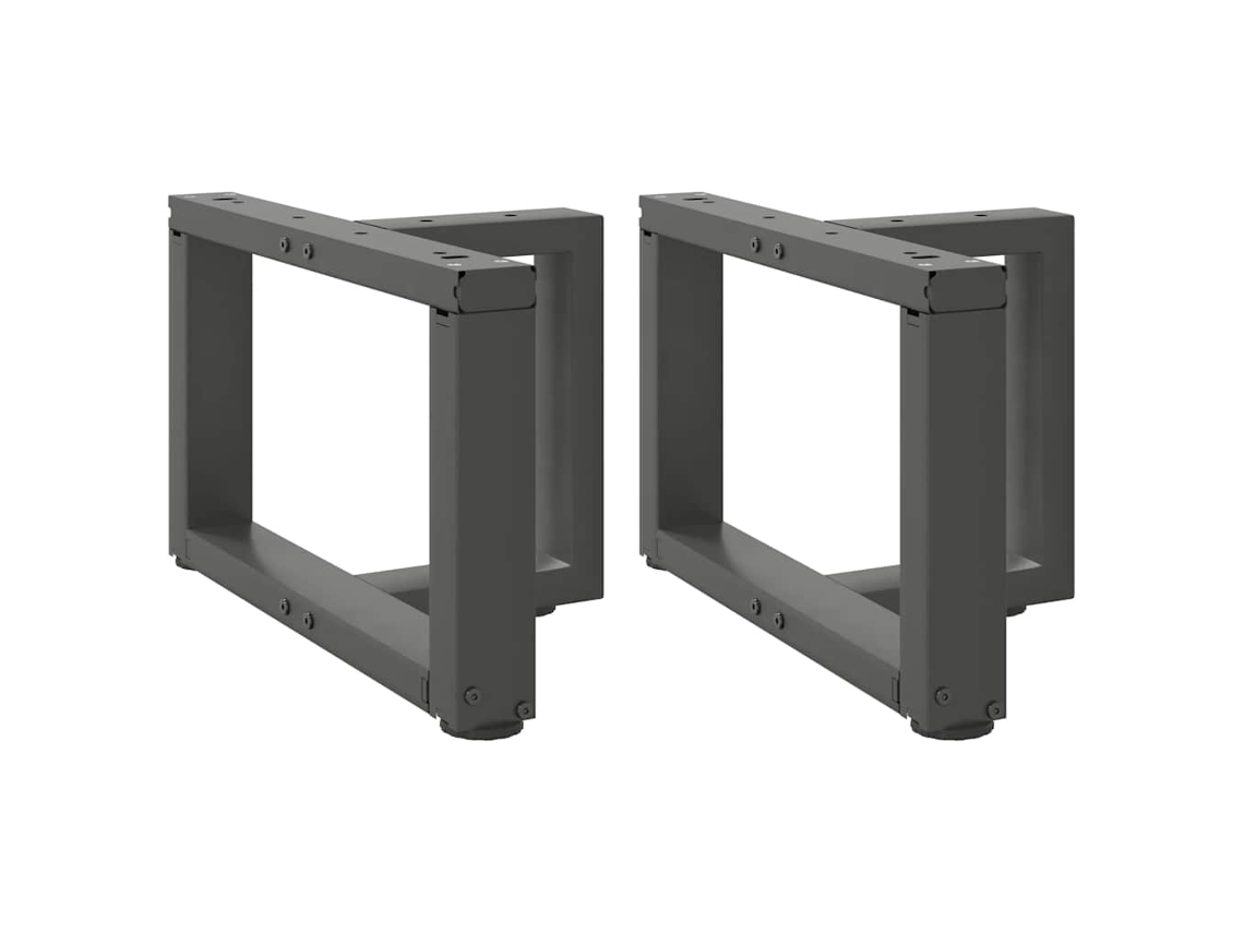 Pernas Mesa Centro 2 Pcs Forma T 50x25x Cm Aço Antracite Lovely Home (30 31)