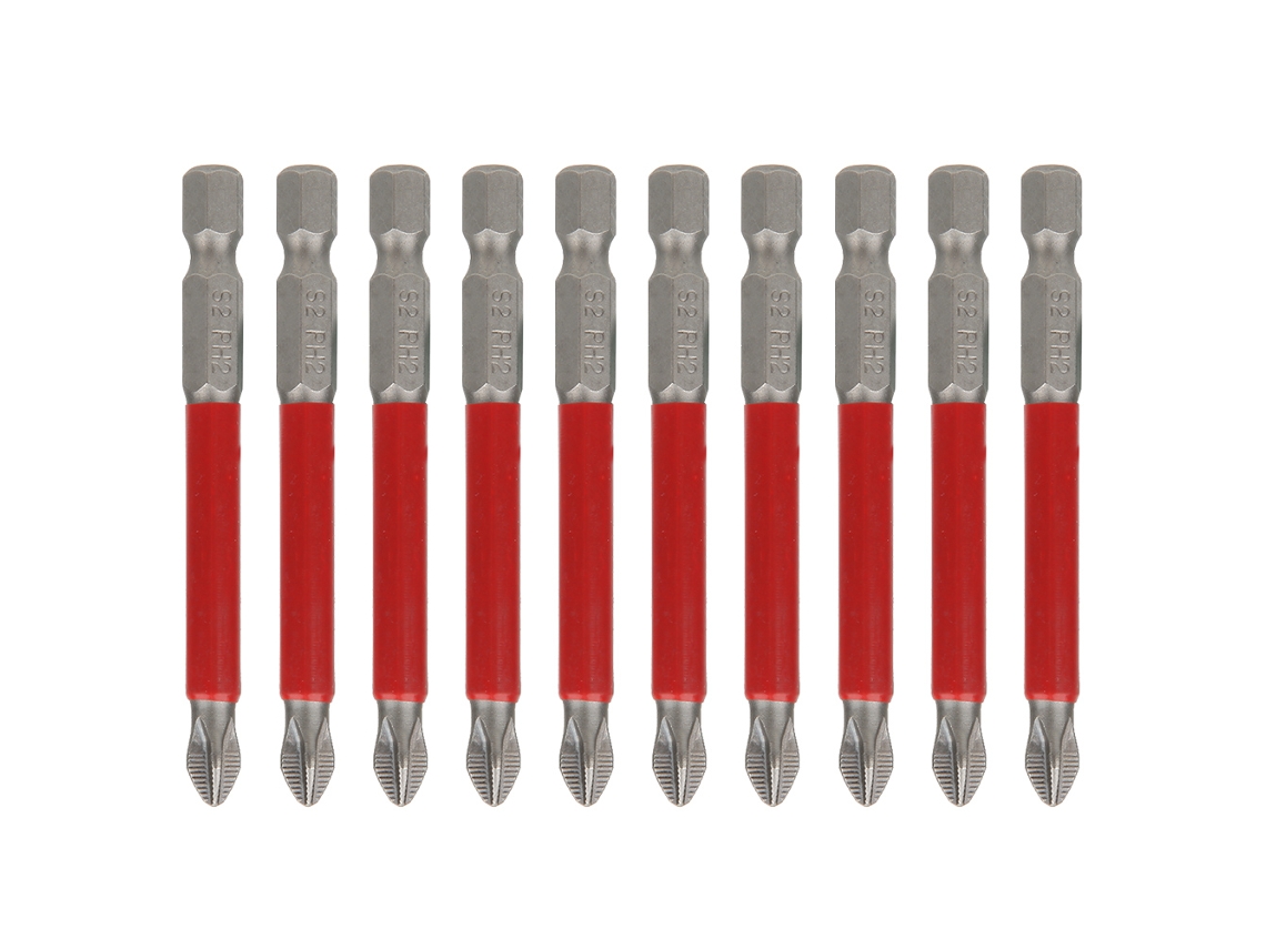 10pcs Pontas Ph2 Haste Hexagonal Magnética | S/MARCA