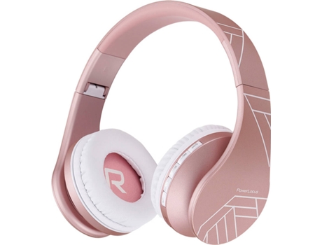 Auscultadores Bluetooth POWERLOCUS P1 64 (On Ear - Microfone - Noise Cancelling  - Rosa)