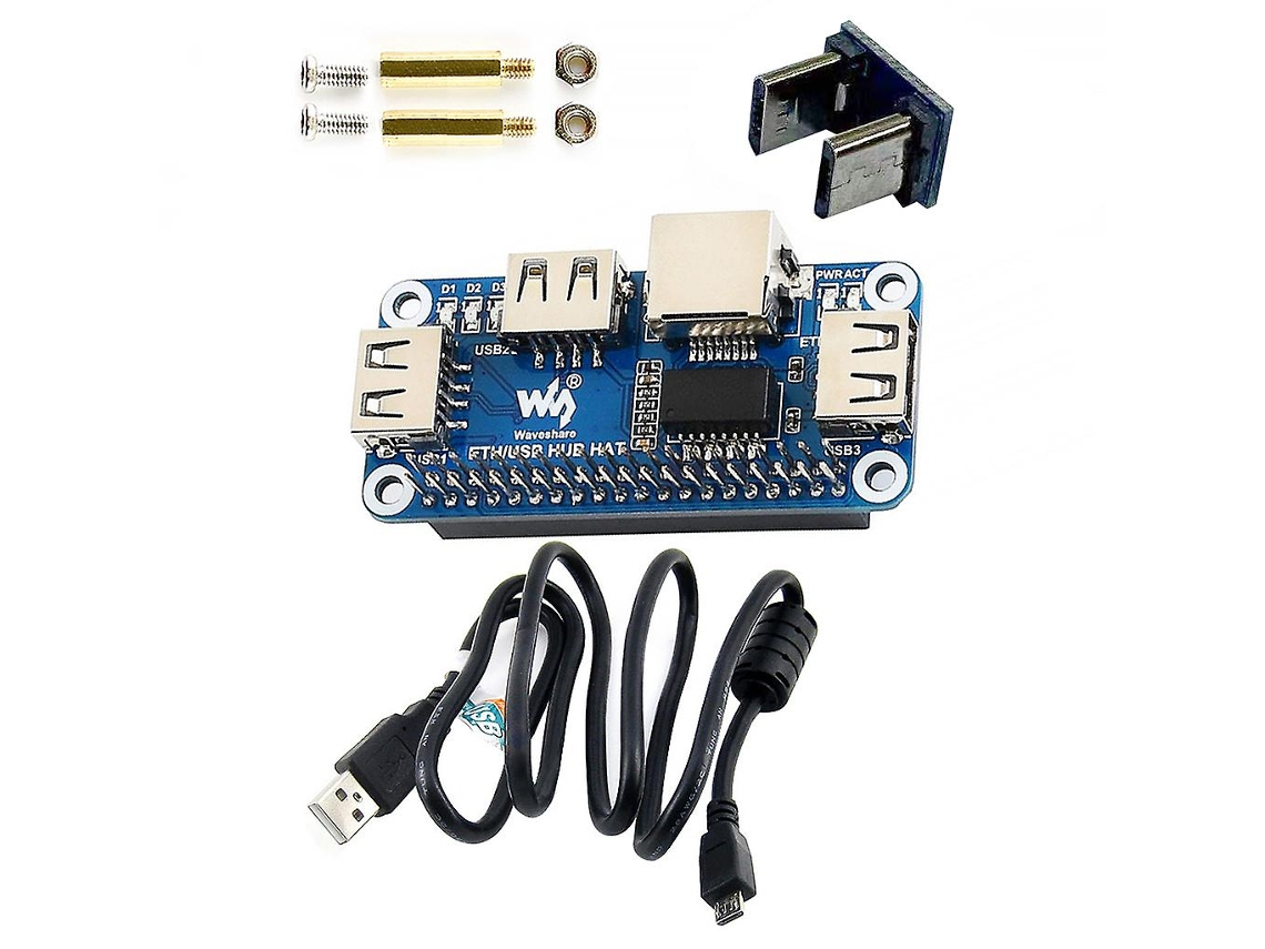 Raspberry Pi 4B/Zero W Usb para Ethernet Rj45 Porta de Rede Usb Hub Divisor de Hub ALLINLESS