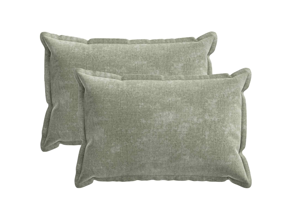 Vidaxl Capa Almofada 2 Unid. Houten Verde 50 X 75 Cm Tecido Chenille