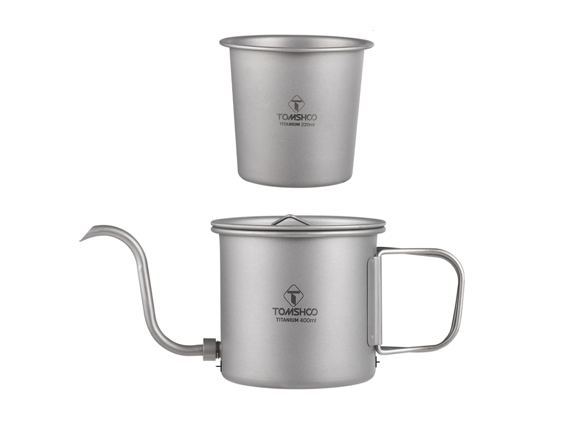 Caneca de Café de Camping Portátil 400ml com Bico Desmontável