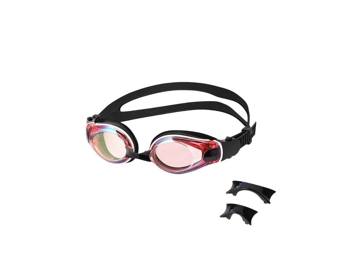 Óculos de Natação Preto/ Arco-íris, Antiembaçante, Proteção Uv AQUAFORGE