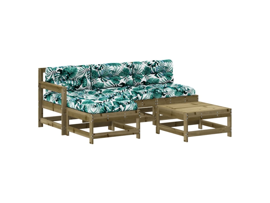 Garden Lounge Set, Garden Lounge Sets Vidaxl Marrom Madeira De Pinho Impregnada (n/a)