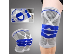 Protetor De Joelho Com Gel De Silicone E Mola Suporte Elástico Respirável Para Vôlei Futebol Dança Yoga Corrida Ciclismo Montanhismo