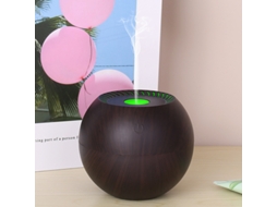 Máquina De Aromaterapia Bola Colorida Grão De Madeira Escura*