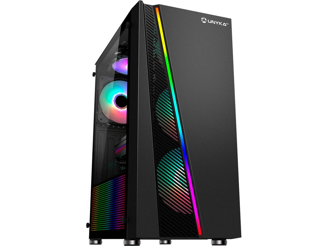 Caixa PC UNYKACH GLAYZE (ATX Tower - Preto)