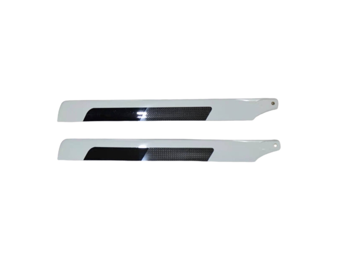 1 Par de Pás Principais em Fibra de Carbono Flyfun de 325 Mm para Helicóptero Rc MDUG