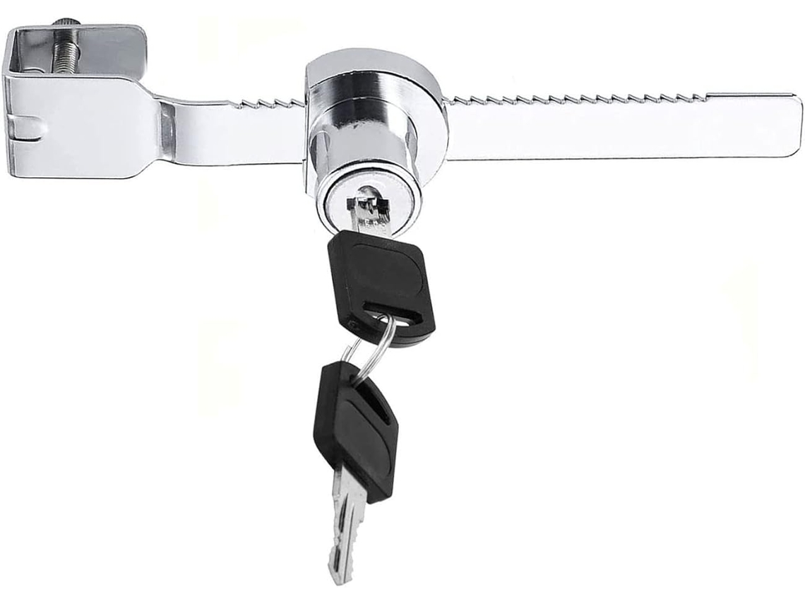 Fechadura Deslizante Com Diferentes Chaves Para Trancar Armários De Vidro, Viveiros, Terrários, Trava Portas Vidro.