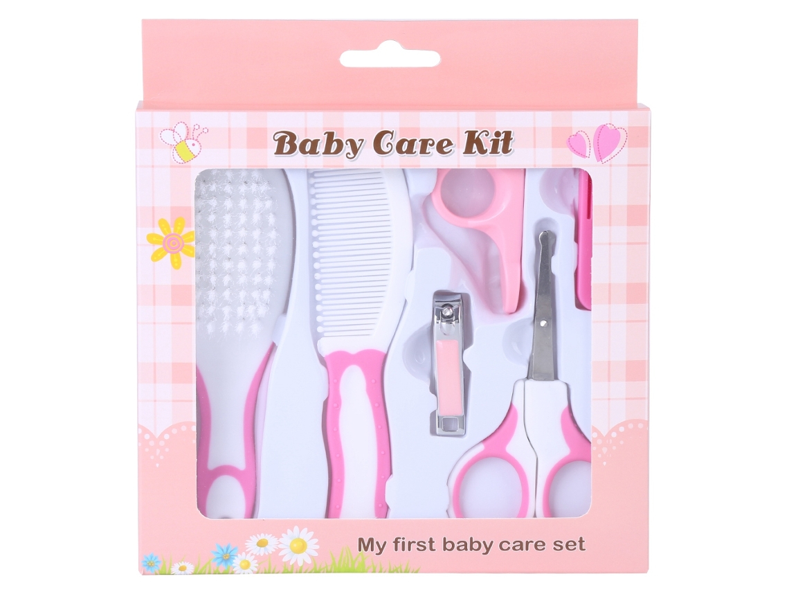 Kit de Cuidados LAXISCREED para Bebê 6pcs Rosa