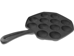 Panela para Takoyaki em Ferro Fundido Antiaderente, Ideal Bolinhos de Polvo, Compatível com Fogão CHABERLU