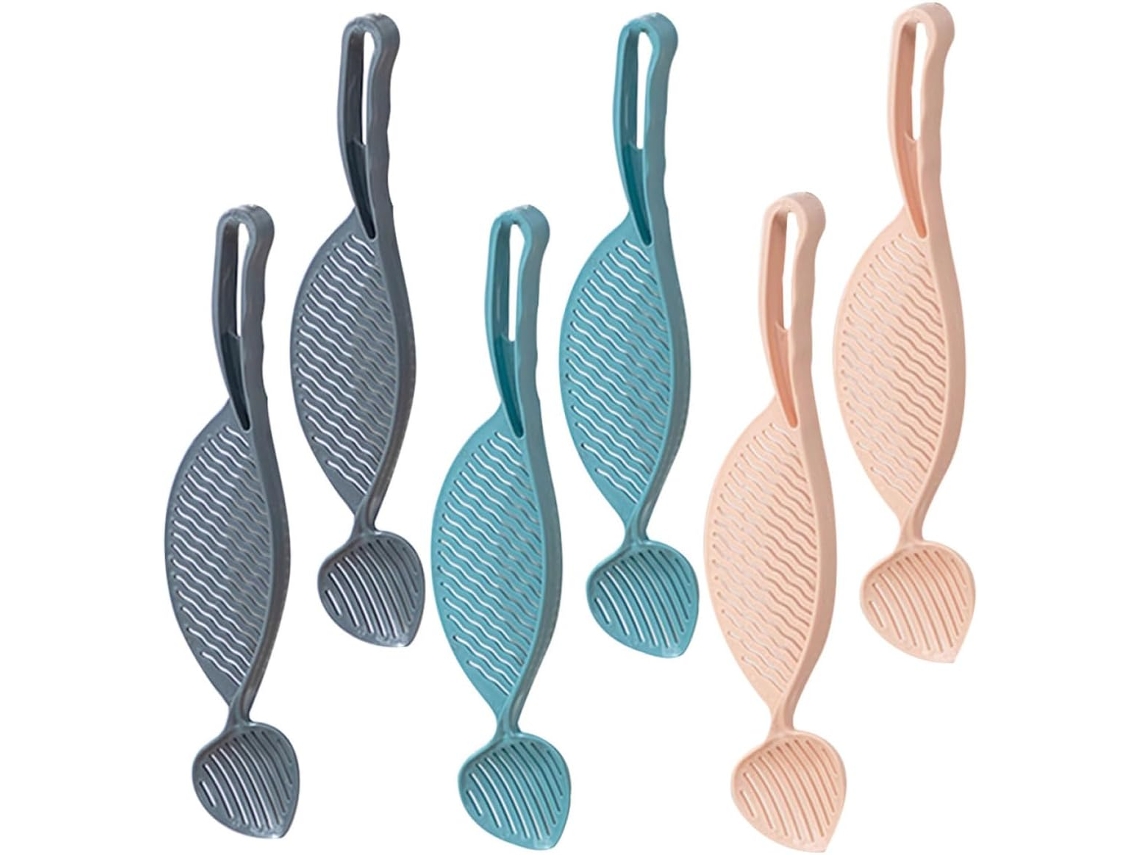 Conjunto De 6 Peneiras Plástico Lalafina Para Lavar Arroz, Com Design