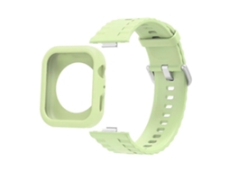 Capa De Silicone Para Relógio Com Pulseira De Silicone Integrada Com Textura Ondulada