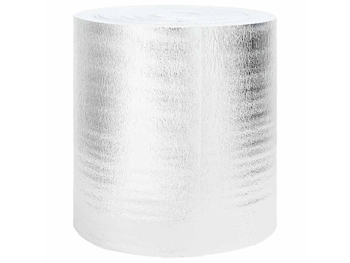 Vidaxl Refletor De Calor Para Radiador Prateado 10 X 0,5 M Polietileno