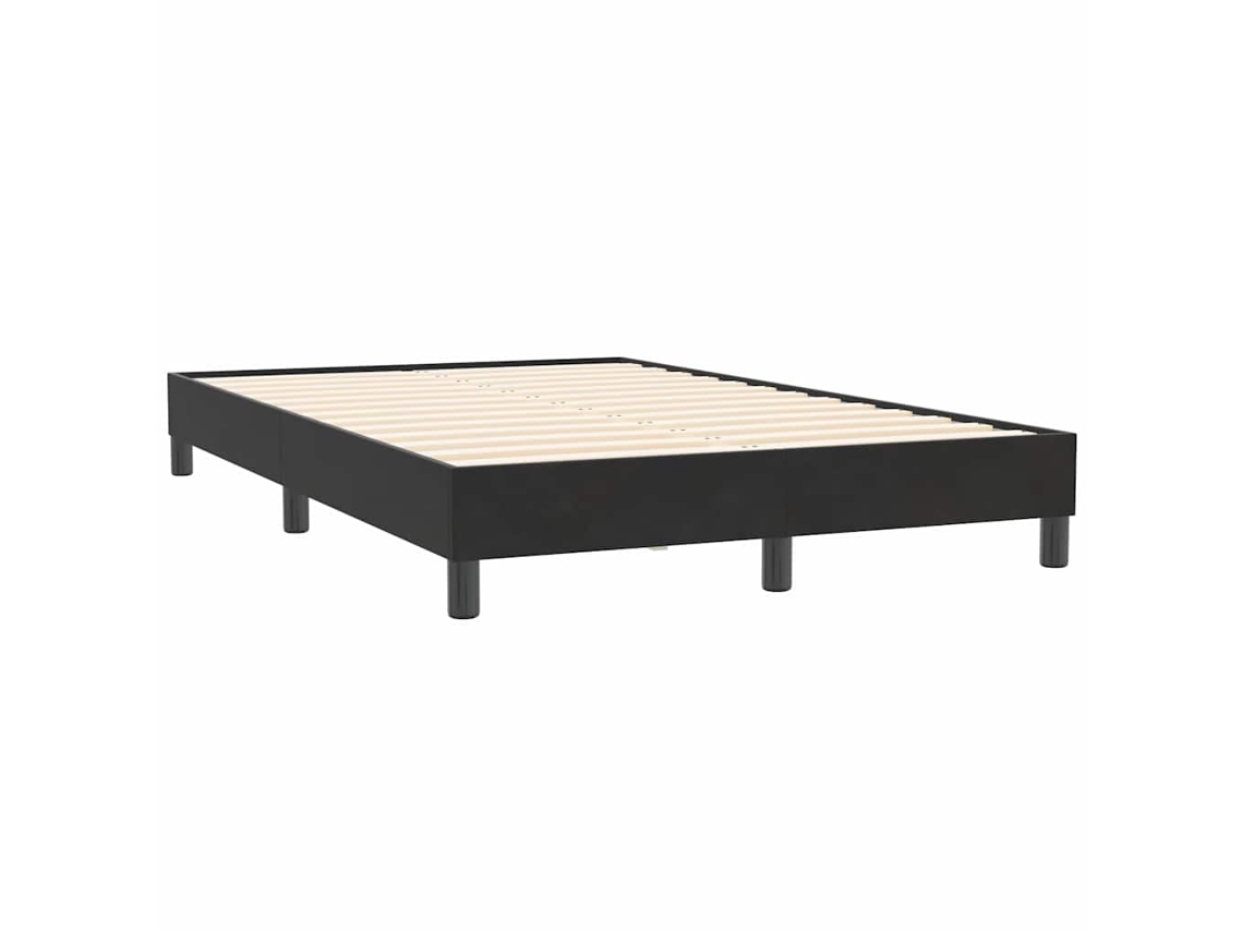 Estrutura de Cama Sem Colchão 120x210 Cm Veludo Preto MAISON EXCLUSIVE