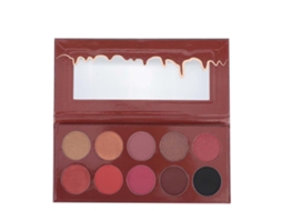 Paleta De Sombras De Olhos Com 10 Cores, Duradoura E Mate