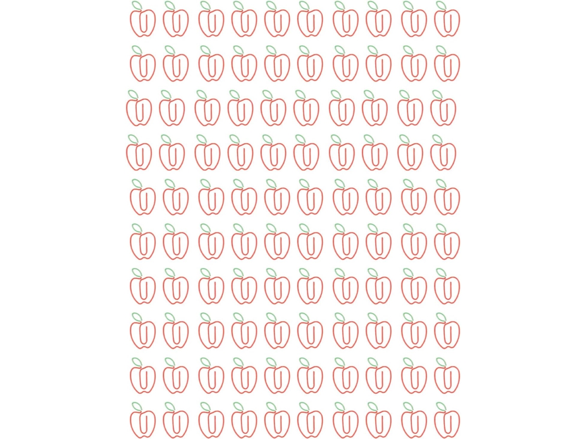 100 Clipes de Papel Dobráveis para Prova Ferrugem Evitar Engarrafamentos, Clipes Decorativos em Formato de Fruta de Papel