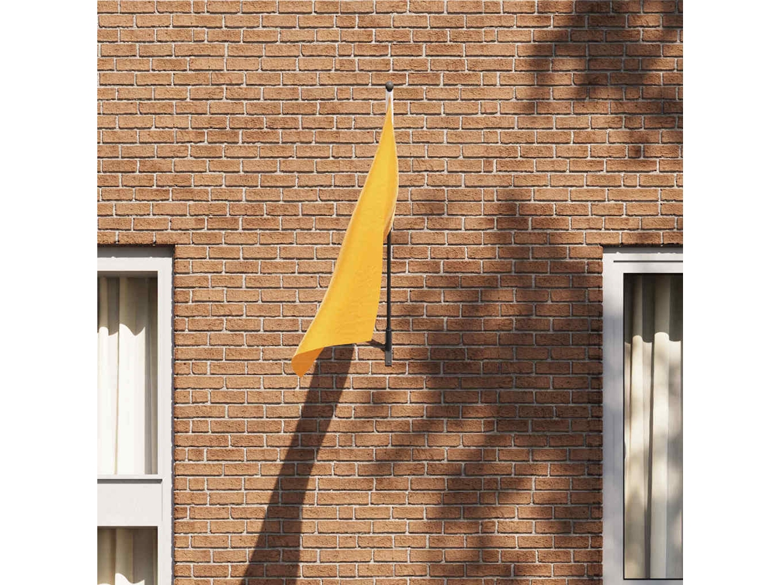 Vidaxl Suporte De Poste Para Bandeira Preto 15 X 3 X 0,35 Cm Aço