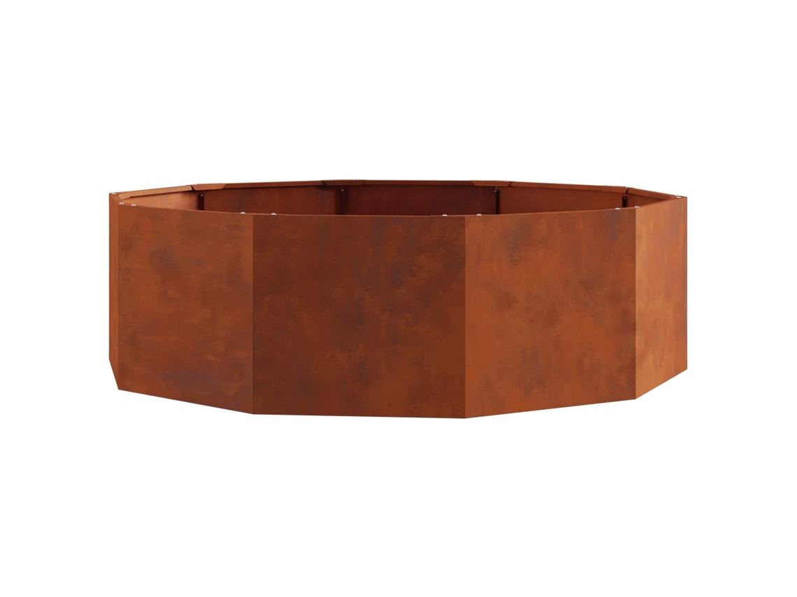 Floreira - Vaso de Jardim Ferro Enferrujado 120 X 120 X 35 Cm HARLANV1