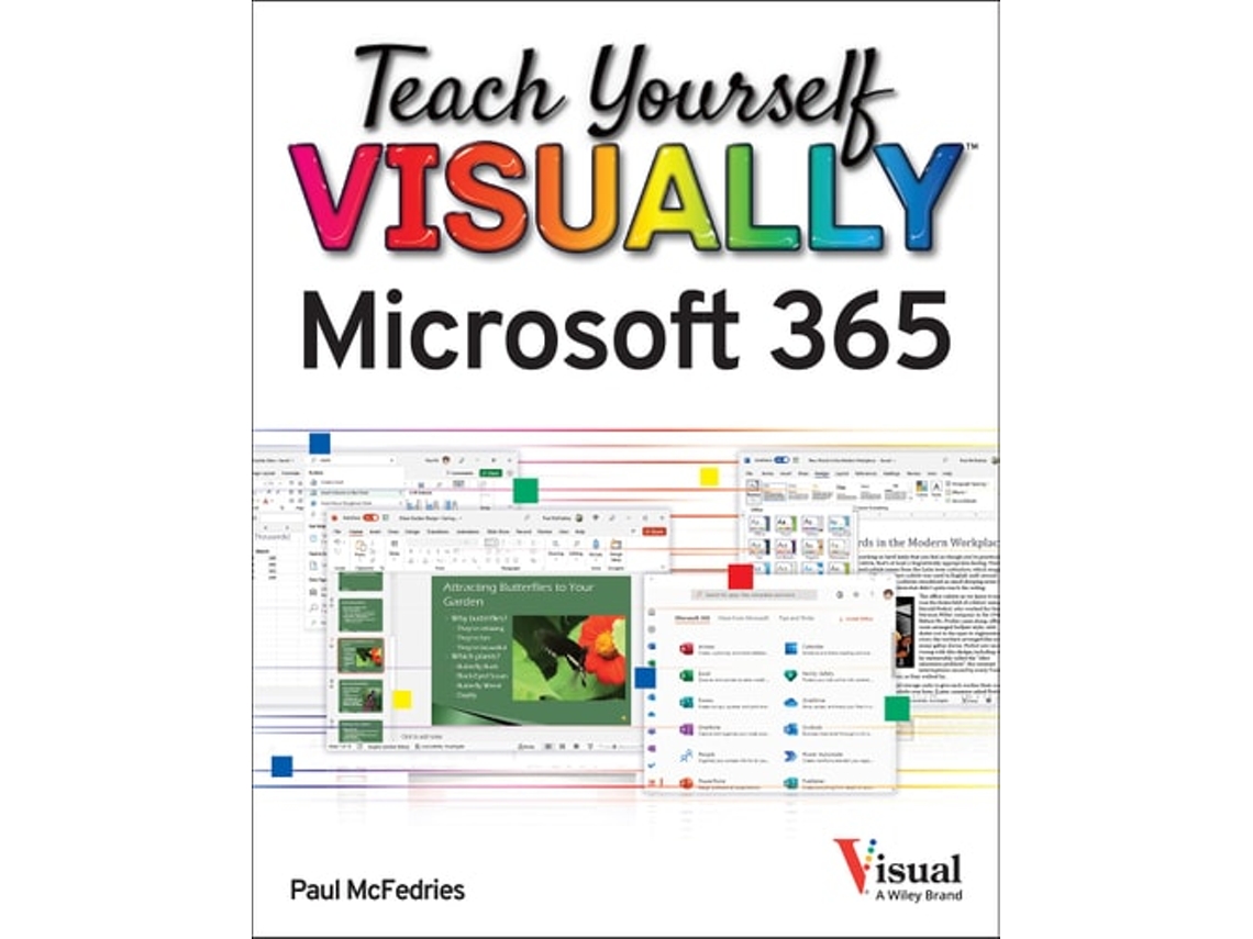 Livro Teach Yourself VISUALLY Microsoft 365 de Paul McFedries (Inglês)