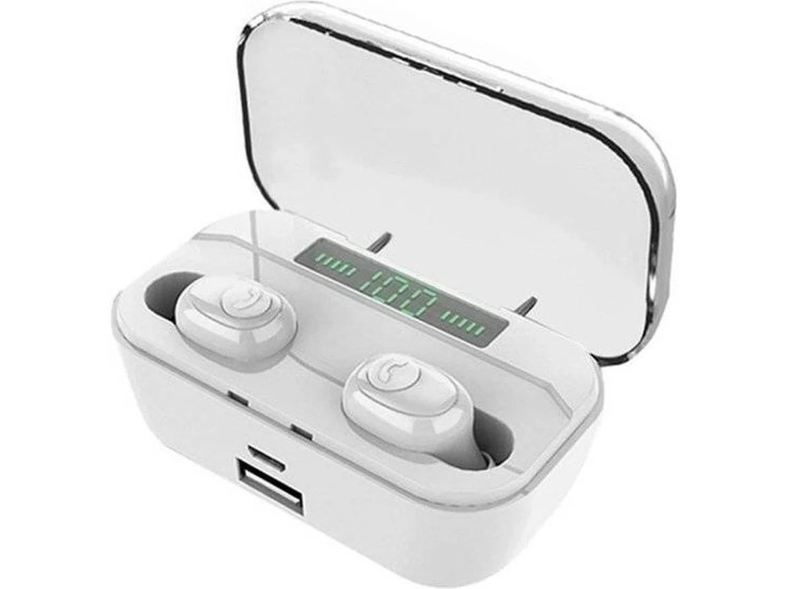 Auriculares Bluetooth True Wireless Bestvite G6s8202 (in Ear - Microfone - Noise Cancelling - Branco)
