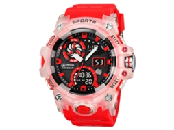 Relógio Esportivo Masculino MDUG com cronógrafo, despertador luminoso, pulseira para estudantes (LxAxP cm)
