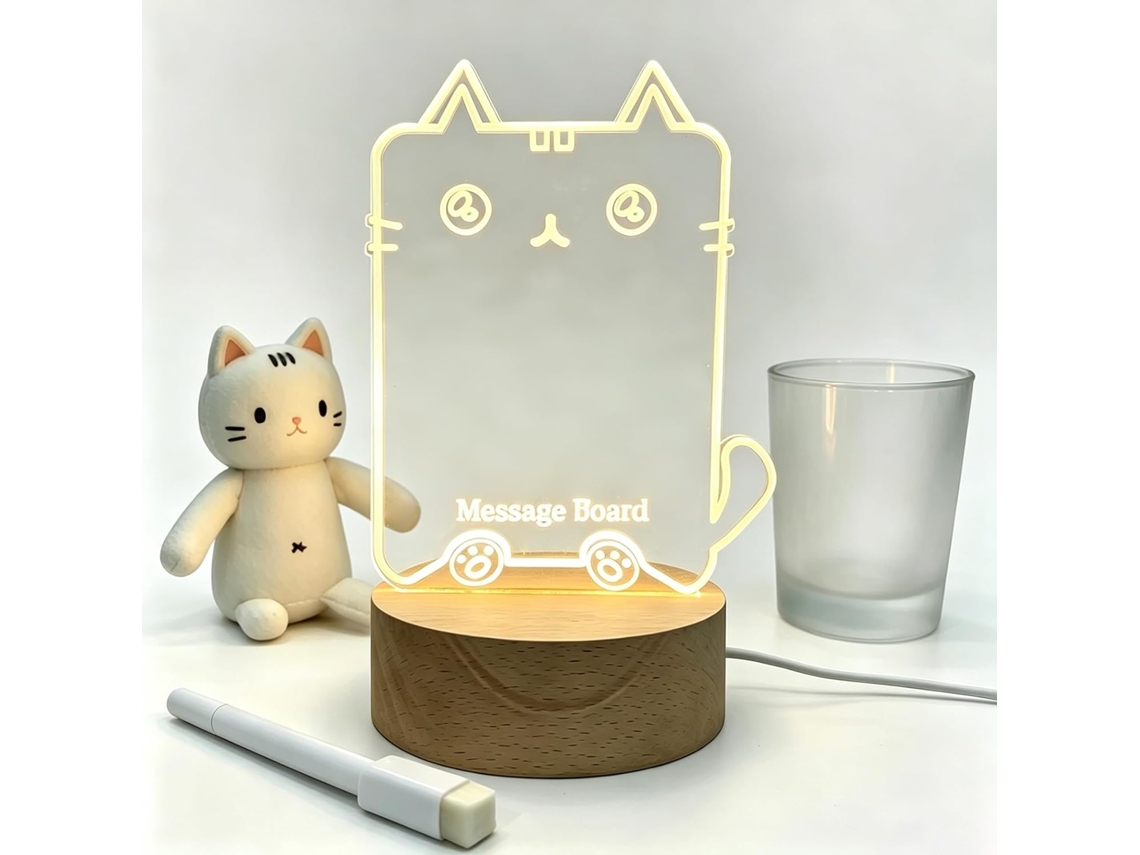 Luminária De Leitura Personalizada Diy Alimentada Por Usb Caneta Apagável Com Luz Ambiente Led Quente Para Anotações E