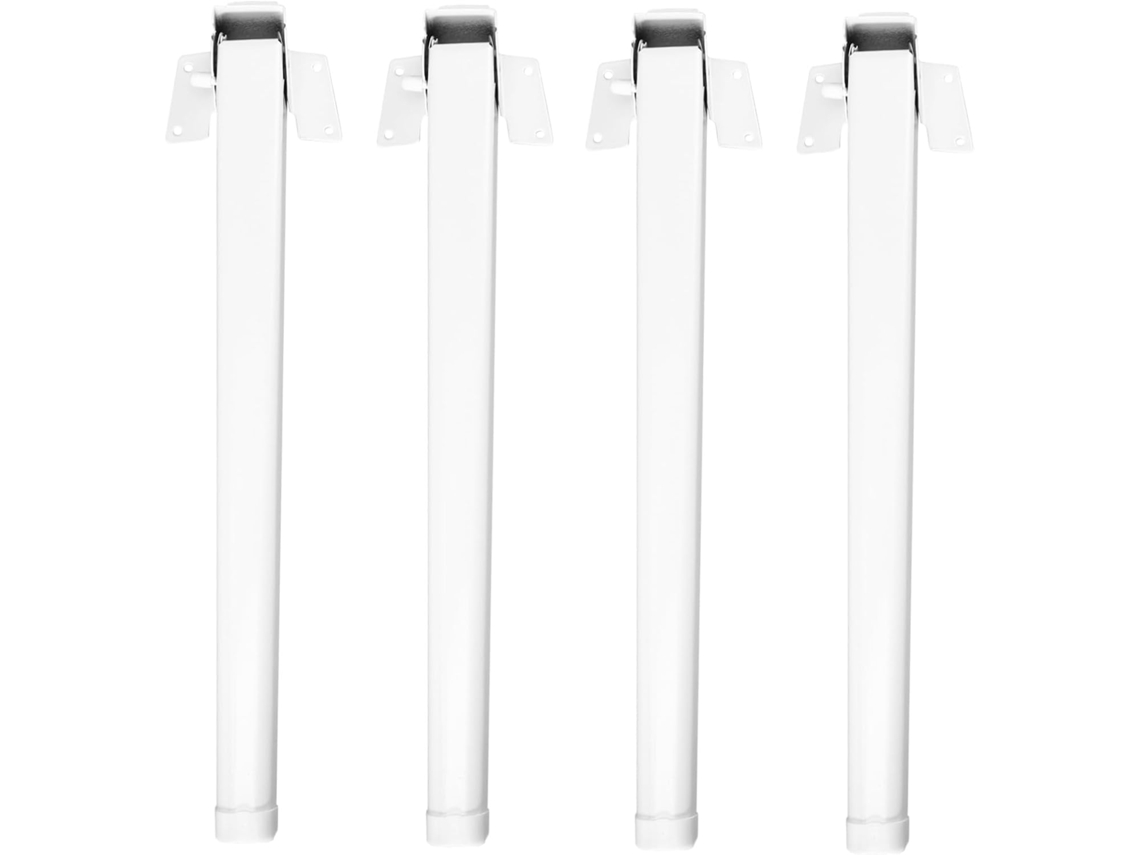 Operitacx Conjunto De 4 Pés Mesa Dobráveis Em Metal, Com Altura Ajustável E Fácil Instalação, Para Laptop, Cama, Mesas E