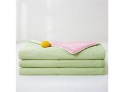 Colcha Reversível Acolchoada Fansu para Ar Condicionado Cor Sólida Conjunto de Cama Capa Edredom Sofá com 150x