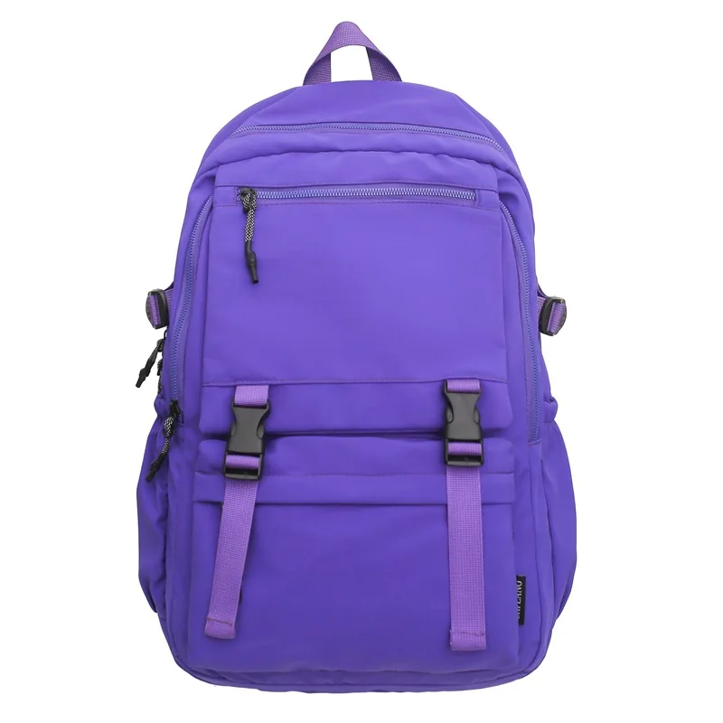 (9712-roxo) Mochila Feminina Elegante, Mochila De Viagem Masculina Leve, Mochila Escolar Para Estudantes