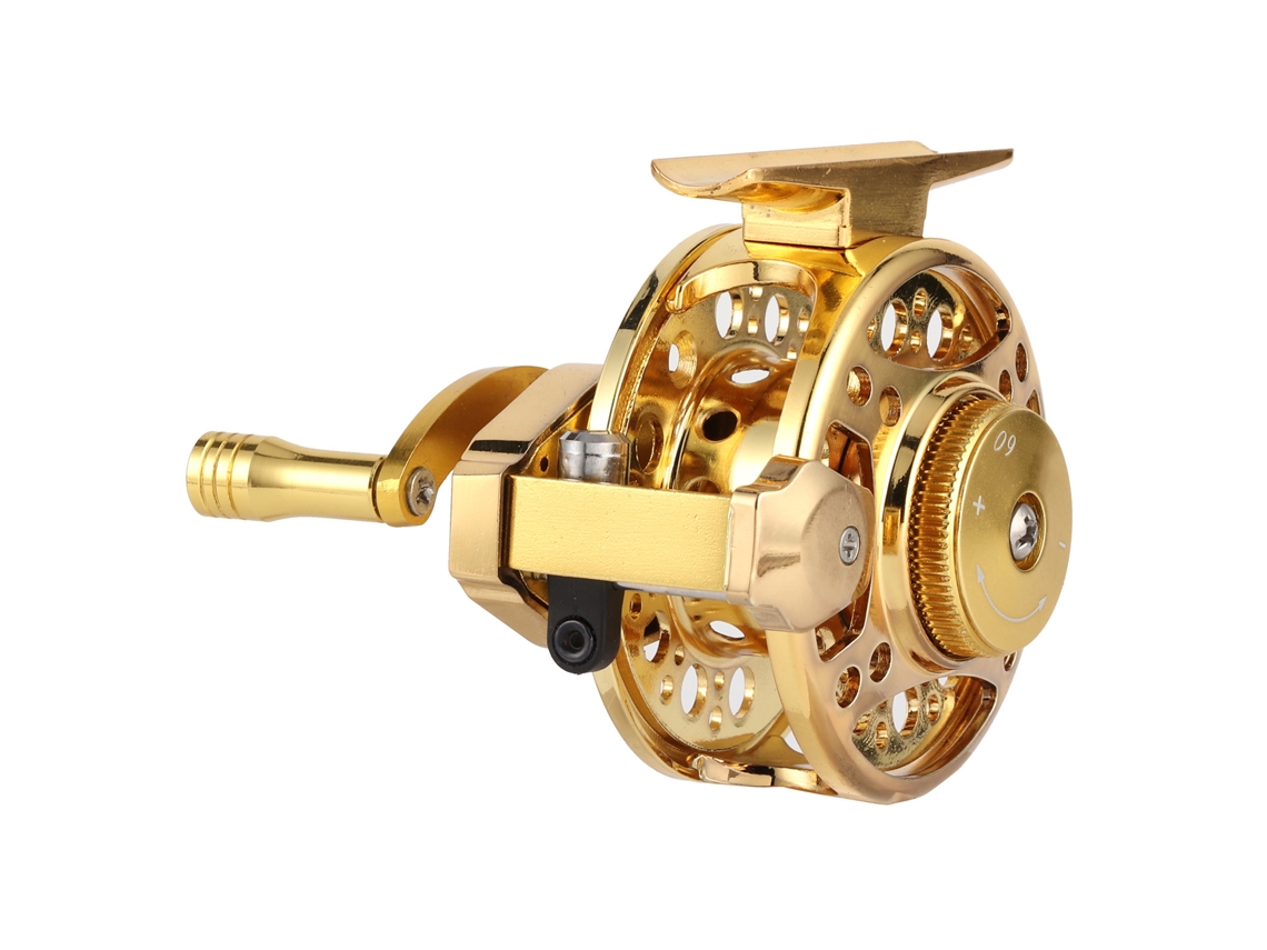 Molinete de Pesca Portátil Metal 5 Rolamentos 3.0:1 D Mão Direita