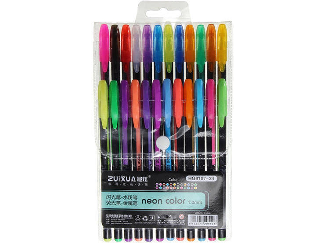 Caneta de Gel CHAOCHUANG Neon Multicor (24 Un - 1.0 mm)