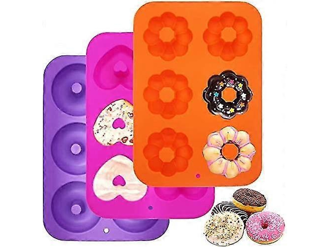 Forma de silicone para tigelas, donuts, biscoitos, bagels e muffins.