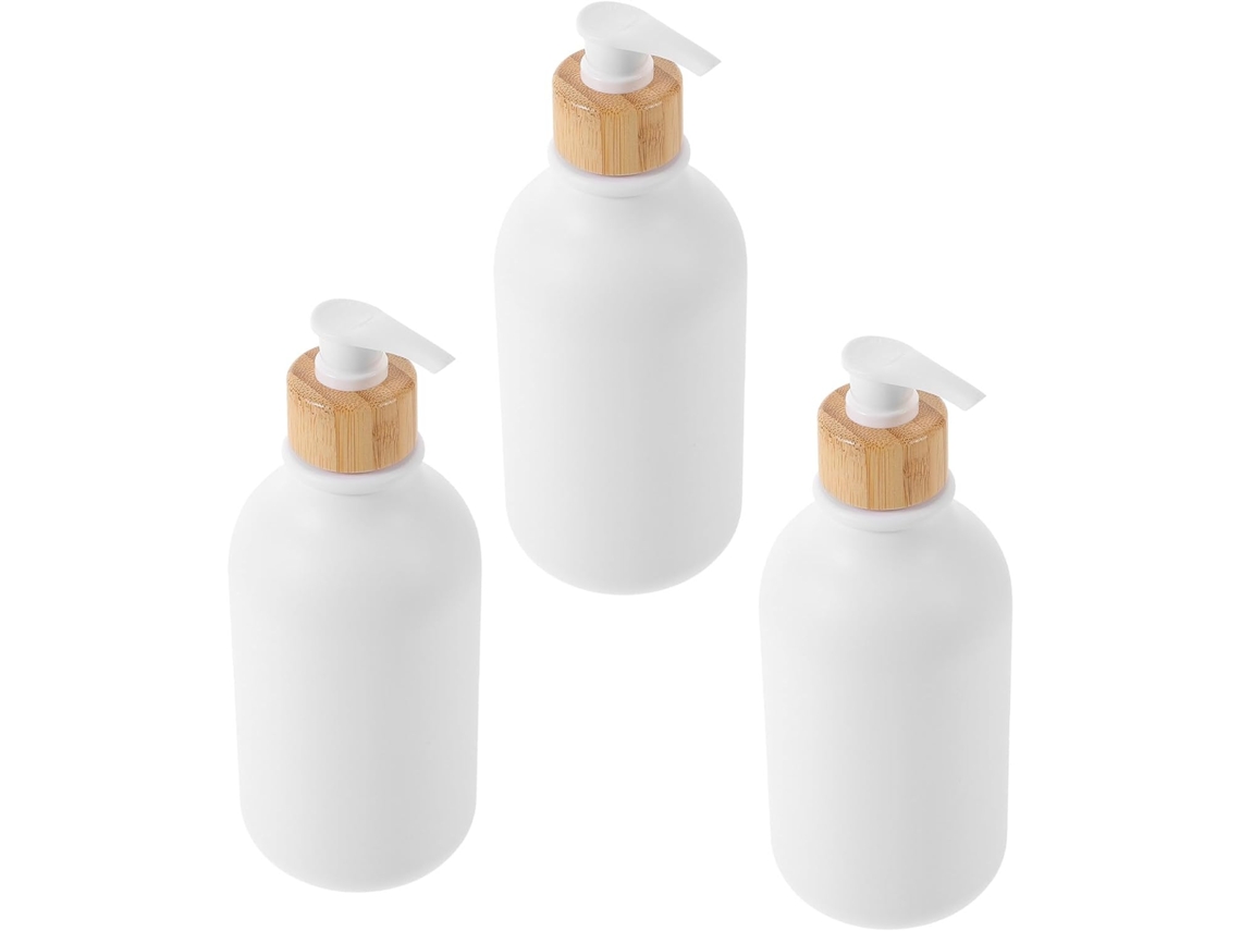 De 3 Dispensadores De Sabonete Nuobesty Para Shampoo E Gel, 500ml, Tapete Pet