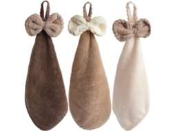 Conjunto de 3 Toalhas de Cozinha de Microfibra Fleece Coral, Decorativas, Secam as Mãos Instantaneamente AQUAFORGE