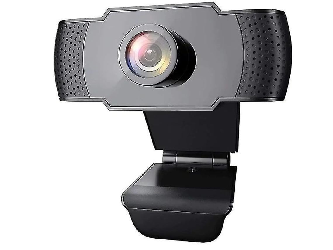 Lurelia Webcam Com Microfone Usb 2.0 Correção Automática De Luz Preto