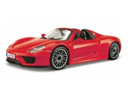 Carro BBURAGO Porsche 918 Spyder Vermelho 1:24