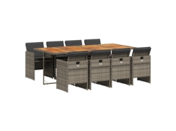 Garden Dining Set, Garden Dining Sets Vidaxl Cinzeto Rattan / Vime (n/a)