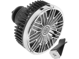 Ventilador Portátil Usb Para Carro Em Abs Preto Com Fluxo De Ar