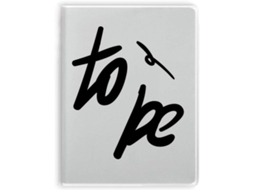 Caderno com citação bem-humorada "to be" - Capa Sopale