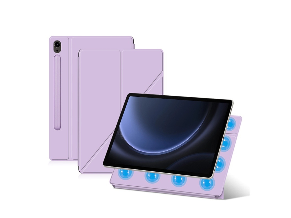Elysve Capa Para Samsung Tab S9 Plus 12.4 Polegadas, Material Resistente, Proteção Diária, Roxo