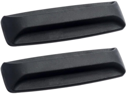 Conjunto De 2 Puxadores Autoadesivos Pretos Em Pp Para Gavetas Guarda Roupa