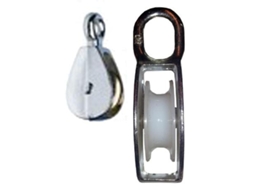 Avl polea simple ojo rigido rueda nylon 30 mm