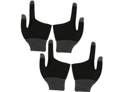 Toyvian 2 Pares De Luvas Para Jogos Com Tela Sensível Ao Toque E Pontas Dos Dedos Em Grafeno, Ideais Para Jogos Em
