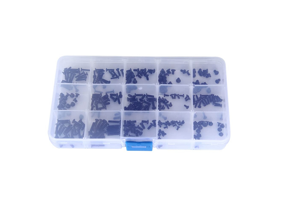 Caixa Com 300 Parafusos De Fixação Para Kit Universal De Reparo De Laptops Para Uso Doméstico E Profissional