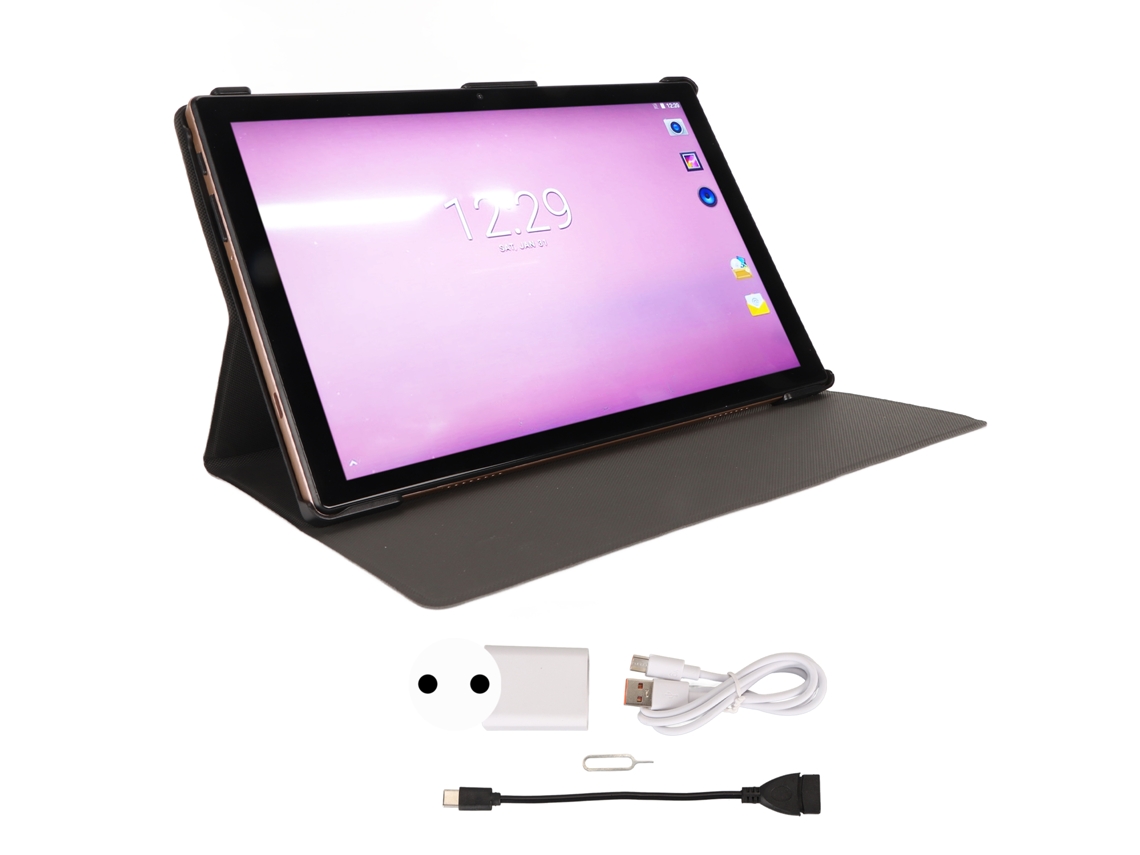 Tablet Android 12 com 5G e Wifi, 10,1 polegadas, 8GB de RAM e 256GB de ROM Outros