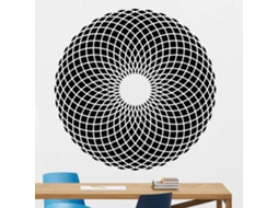 Adesivos de parede com padrões geométricos, efeitos visuais, adesivos de vinil com ilusão geométrica, decoração para casa, escola e sala de aula, 84x84 cm