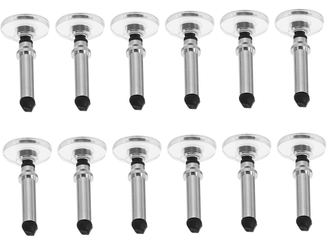 Conjunto De 12 Pontas De Reposição Para Caneta Stylus, Leves E Duráveis, Em Formato De Disco Transparente Conjunto De 12 Pontas De Repo Gokoco