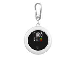 Yuru testador Portátil de Dióxido de Carbono 3 em 1 Co2 Temperatura Umidade Detector Lcd Recarregável com Gancho Removível